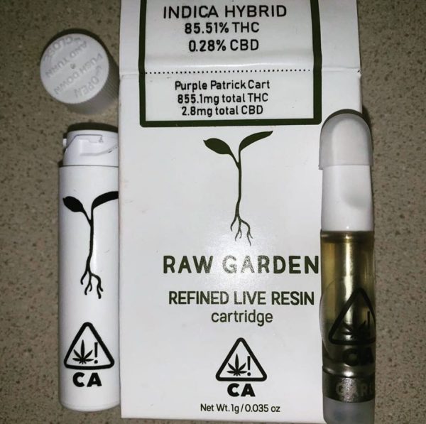 Raw Garden vape Cartridge available at Cannabis Shop Australia